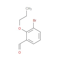 AOBCHEM&nbsp;3-Bromo-2-propoxybenzaldehyde | ≥95% | CAS 1247906-55-3 | C10H11BrO2 | 250mg