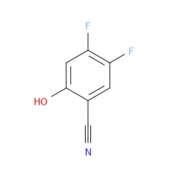 Aobchem&nbsp;4 5-Difluoro-2-hydroxybenzonitrile | ≥97% | CAS 186590-36-3 | C7H3F2NO | 250mg