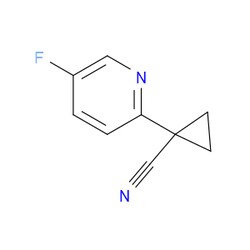 Aobchem&nbsp;1-(5-Fluoro-2-pyridinyl)cyclopropanecarbonitrile | ≥95% | CAS 1302580-97-7 | C9H7FN2 | 250mg