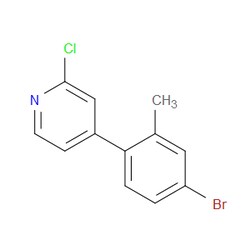 Aobchem&nbsp;4-(4-Bromo-2-methylphenyl)-2-chloropyridine | ≥97% | CAS 1541963-83-0 | C12H9BrClN | 1g