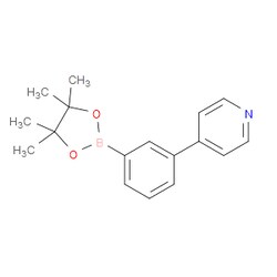 Aobchem&nbsp;4-(3-(4 4 5 5-Tetramethyl-1 3 2-dioxaborolan-2-yl)phenyl)pyridine | ≥97% | CAS 1009033-83-3 | C17H20BNO2 | 500mg