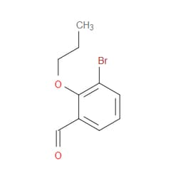 Aobchem&nbsp;3-Bromo-2-propoxybenzaldehyde | ≥95% | CAS 1247906-55-3 | C10H11BrO2 | 500mg