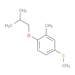 Aobchem&nbsp;(4-Isobutoxy-3-methylphenyl)(methyl)sulfane | ≥95% | CAS 1379356-36-1 | C12H18OS | 500mg