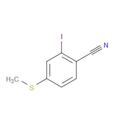 Aobchem&nbsp;2-Iodo-4-(methylthio)benzonitrile | ≥97% | CAS 54558-83-7 | C8H6INS | 250mg
