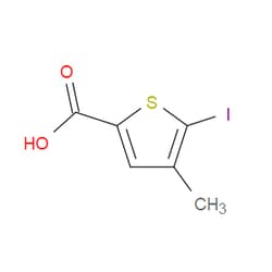 Aobchem&nbsp;5-Iodo-4-methylthiophene-2-carboxylic acid | ≥97% | CAS 854625-75-5 | C6H5IO2S | 500mg