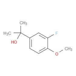 Aobchem&nbsp;2-(3-Fluoro-4-methoxyphenyl)propan-2-ol | ≥95% | CAS 1268093-17-9 | C10H13FO2 | 500mg