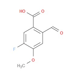 Aobchem&nbsp;5-Fluoro-2-formyl-4-methoxybenzoic acid | ≥97% | CAS 2383640-42-2 | C9H7FO4 | 250mg