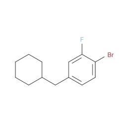 Aobchem&nbsp;1-Bromo-4-(cyclohexylmethyl)-2-fluorobenzene | ≥97% | CAS 1369948-23-1 | C13H16BrF | 250mg