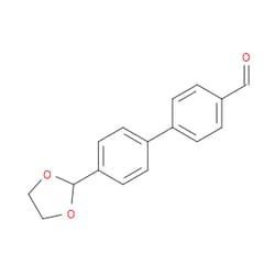 Aobchem&nbsp;4 -(1 3-Dioxolan-2-yl)-[1 1 -biphenyl]-4-carbaldehyde | ≥95% | CAS 893737-04-7 | C16H14O3 | 250mg