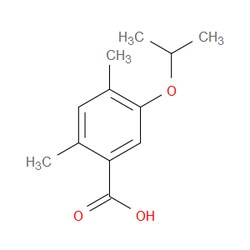 Aobchem&nbsp;5-Isopropoxy-2 4-dimethylbenzoic acid | ≥97% | CAS 2734777-43-4 | C12H16O3 | 1g
