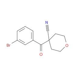 Aobchem&nbsp;4-(3-Bromobenzoyl)tetrahydro-2H-pyran-4-carbonitrile | ≥95% | CAS 1403564-38-4 | C13H12BrNO2 | 250mg