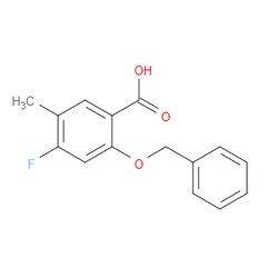 Aobchem 2-(Benzyloxy)-4-fluoro-5-methylbenzoic acid | ≥97% | CAS 2734774-01-5