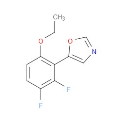 Aobchem&nbsp;5-(6-Ethoxy-2 3-difluorophenyl)oxazole | ≥97% | CAS 2379321-90-9 | C11H9F2NO2 | 250mg