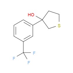 Aobchem&nbsp;Tetrahydro-3-[3-(trifluoromethyl)phenyl]thiophene-3-ol | ≥95% | CAS 1528322-42-0 | C11H11F3OS | 500mg