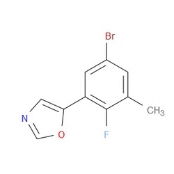Aobchem&nbsp;5-(5-Bromo-2-fluoro-3-methylphenyl)oxazole | ≥97% | CAS 2364584-92-7 | C10H7BrFNO | 1g