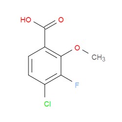 Aobchem&nbsp;4-Chloro-3-fluoro-2-methoxybenzoic acid | ≥97% | CAS 1550886-92-4 | C8H6ClFO3 | 500mg