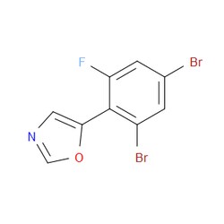 Aobchem&nbsp;5-(2 4-Dibromo-6-fluorophenyl)oxazole | ≥97% | CAS 2364585-16-8 | C9H4Br2FNO | 1g