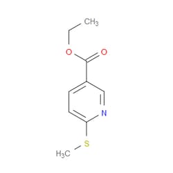 Aobchem&nbsp;Ethyl 6-(methylsulfanyl)pyridine-3-carboxylate | ≥97% | CAS 1692640-50-8 | C9H11NO2S | 500mg