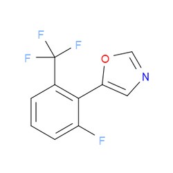 Aobchem&nbsp;5-(2-Fluoro-6-(trifluoromethyl)phenyl)oxazole | ≥97% | CAS 2364585-23-7 | C10H5F4NO | 1g