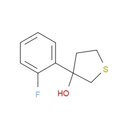 Aobchem&nbsp;3-(2-Fluorophenyl)tetrahydrothiophene-3-ol | ≥95% | CAS 1503837-52-2 | C10H11FOS | 250mg