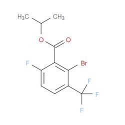 Aobchem&nbsp;Propan-2-yl 2-Bromo-6-fluoro-3-(trifluoromethyl)benzoate | ≥95% | CAS 2271443-10-6 | C11H9BrF4O2 | 250mg