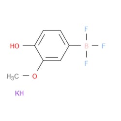 Aobchem&nbsp;Potassium 4-hydroxy-3-methoxyphenyltrifluoroborate | ≥97% | CAS 1883442-55-4 | C7H7BF3KO2 | 500mg