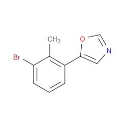 Aobchem&nbsp;5-(3-Bromo-2-methylphenyl)oxazole | ≥95% | CAS 2004529-69-3 | C10H8BrNO | 500mg