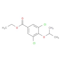 Aobchem&nbsp;Ethyl 3 5-dichloro-4-propan-2-yloxybenzoate | ≥97% | CAS 40689-36-9 | C12H14Cl2O3 | 250mg