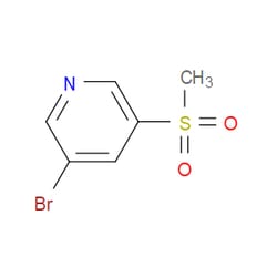 Aobchem&nbsp;5-Bromo-3-methylsulfonylpyridine | ≥97% | CAS 445491-71-4 | C6H6BrNO2S | 1g