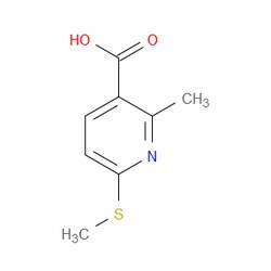 Aobchem&nbsp;2-Methyl-6-(methylthio)nicotinic acid | ≥97% | CAS 137347-37-6 | C8H9NO2S | 500mg