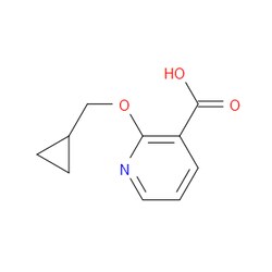 Aobchem&nbsp;2-(Cyclopropylmethoxy)nicotinic acid | ≥95% | CAS 1019567-99-7 | C10H11NO3 | 1g