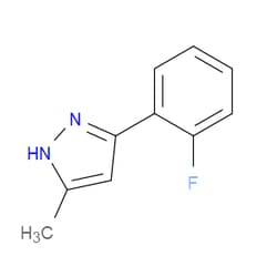 Aobchem&nbsp;3-(2-Fluorophenyl)-5-methyl-1H-pyrazole | ≥95% | CAS 1380546-35-9 | C10H9FN2 | 250mg