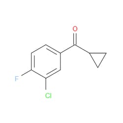 Aobchem&nbsp;Methanone  (3-chloro-4-fluorophenyl)cyclopropyl- | ≥95% | CAS 898790-09-5 | C10H8ClFO | 500mg