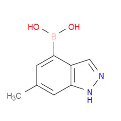 Aobchem&nbsp;6-Methyl-1H-indazole-4-boronic acid | ≥97% | CAS 1310383-73-3 | C8H9BN2O2 | 500mg