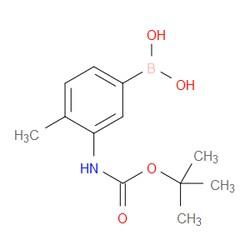 Aobchem&nbsp;3-BOC-amino-4-methylphenylboronic acid | ≥97% | CAS 850568-81-9 | C12H18BNO4 | 500mg