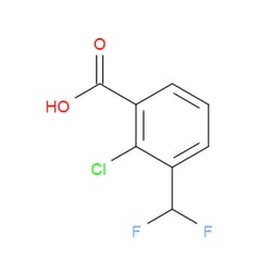 Aobchem&nbsp;2-Chloro-3-(difluoromethyl)benzoic acid | ≥95% | CAS 1780697-74-6 | C8H5ClF2O2 | 1g