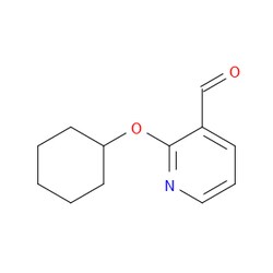 Aobchem&nbsp;2-(Cyclohexyloxy)-3-pyridinecarboxaldehyde | ≥95% | CAS 902837-50-7 | C12H15NO2 | 250mg