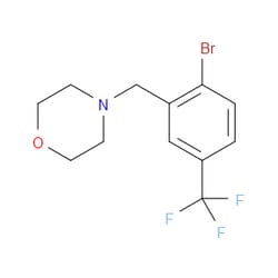 Aobchem&nbsp;4-[[2-Bromo-5-(trifluoromethyl)phenyl]methyl]morpholine | ≥97% | CAS 1394291-53-2 | C12H13BrF3NO | 250mg