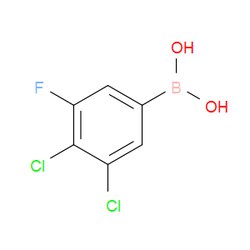 Aobchem&nbsp;3 4-Dichloro-5-fluorophenylboronic acid | ≥97% | CAS 1023690-35-8 | C6H4BCl2FO2 | 250mg