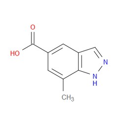 Aobchem&nbsp;7-Methyl-1H-indazole-5-carboxylic acid | ≥97% | CAS 1031417-41-0 | C9H8N2O2 | 250mg