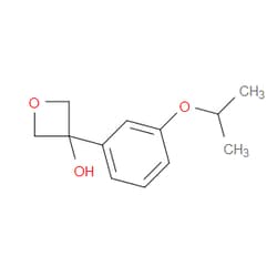 Aobchem&nbsp;3-[3-(1-Methylethoxy)phenyl]-3-oxetanol | ≥95% | CAS 2095736-04-0 | C12H16O3 | 250mg