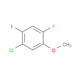 Aobchem&nbsp;1-Chloro-4-fluoro-2-iodo-5-methoxybenzene | ≥97% | CAS 677741-99-0 | C7H5ClFIO | 500mg