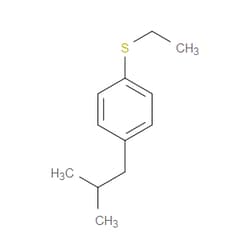 Aobchem&nbsp;1-(Ethylthio)-4-(2-methylpropyl)benzene | ≥95% | CAS 1314923-23-3 | C12H18S | 250mg