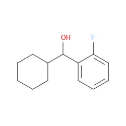 Aobchem&nbsp;Cyclohexyl(2-fluorophenyl)methanol | ≥97% | CAS 1087394-53-3 | C13H17FO | 250mg