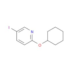 Aobchem&nbsp;2-(Cyclohexyloxy)-5-iodopyridine | ≥95% | CAS 902837-59-6 | C11H14INO | 500mg