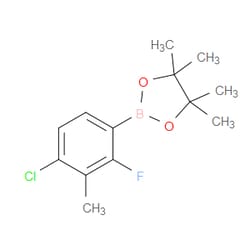 Aobchem&nbsp;4-Chloro-2-fluoro-3-methylphenylboronic acid pinacol ester | ≥97% | CAS 1454914-16-9 | C13H17BClFO2 | 500mg