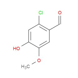 Aobchem&nbsp;2-Chloro-4-hydroxy-5-methoxybenzaldehyde | ≥95% | CAS 18268-76-3 | C8H7ClO3 | 1g