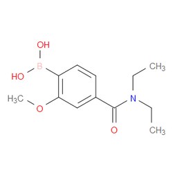 Aobchem&nbsp;4-(Diethylcarbamoyl)-2-methoxyphenylboronic acid | ≥97% | CAS 913835-34-4 | C12H18BNO4 | 250mg