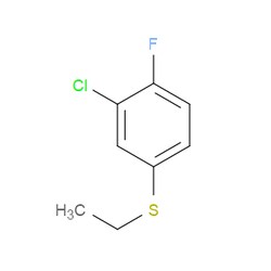 Aobchem&nbsp;2-Chloro-4-(ethylthio)-1-fluorobenzene | ≥95% | CAS 871656-86-9 | C8H8ClFS | 1g
