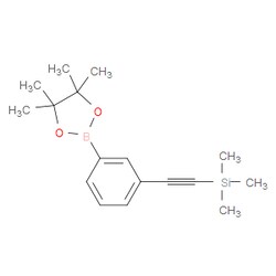 Aobchem&nbsp;Trimethyl((3-(4 4 5 5-tetramethyl-1 3 2-dioxaborolan-2-yl)phenyl)ethynyl)silane | ≥95% | CAS 915402-03-8 | C17H25BO2Si | 1g